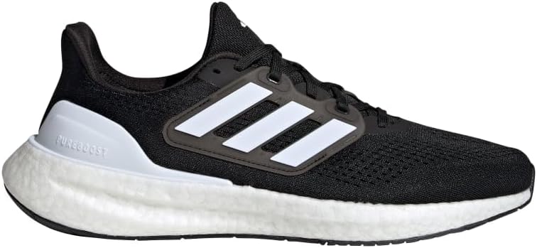 Мужские кроссовки Adidas Pureboost 23, белый/черный — фото 2