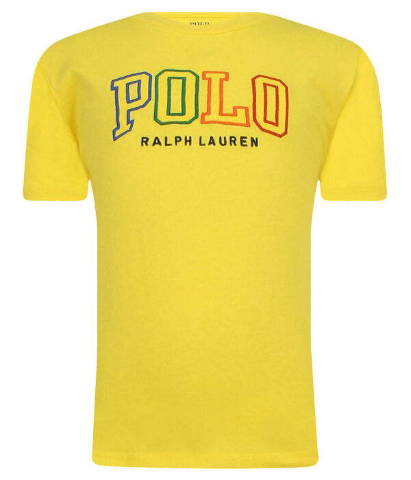 

Футболка детская Polo Ralph Lauren с надписью, желтый