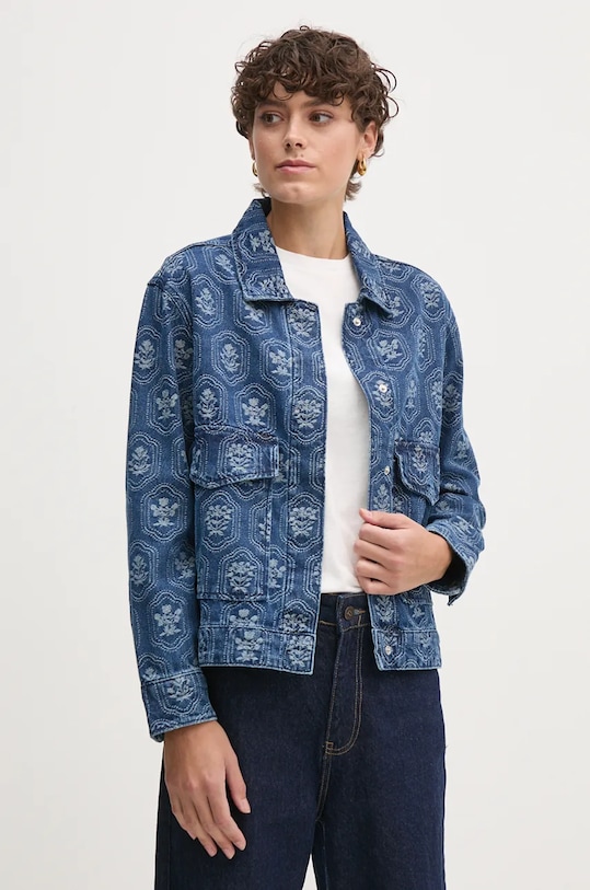 

Джинсовая куртка Loa Jacquard Pepe Jeans, синий
