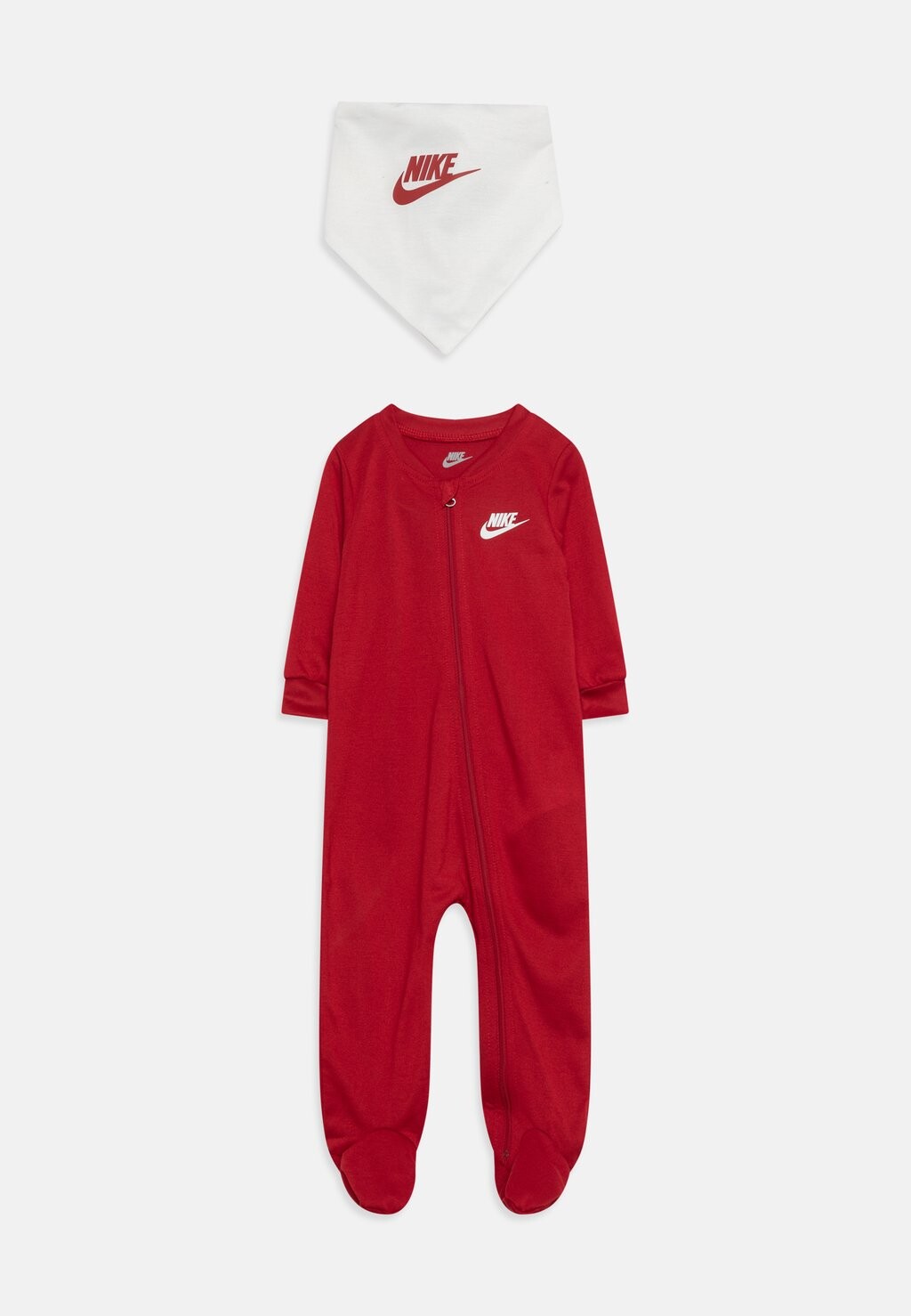 

Комбинезон NIKE BABY FOOTED COVERALL AND BIB UNISEX SET Nike Sportswear, цвет gym red