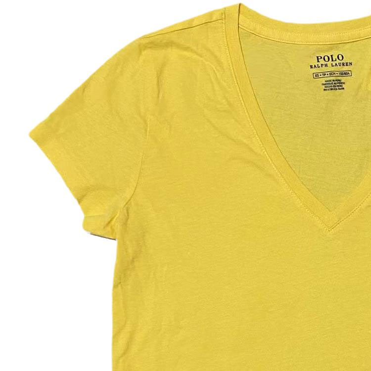 Футболка Polo Ralph Lauren V-Neck, желтый — фото 2