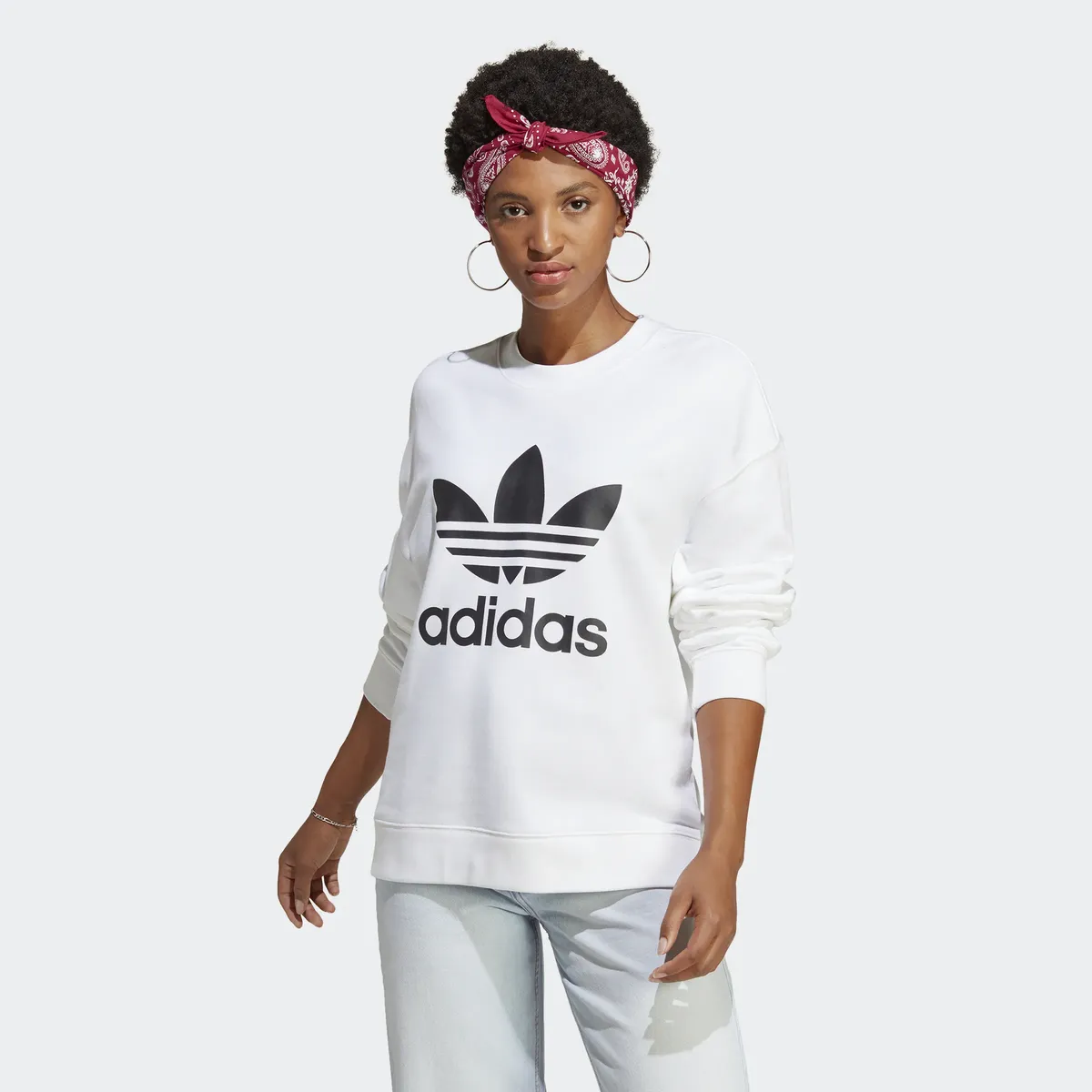 

Толстовка Adidas Originals с капюшоном "TREFOIL", белый