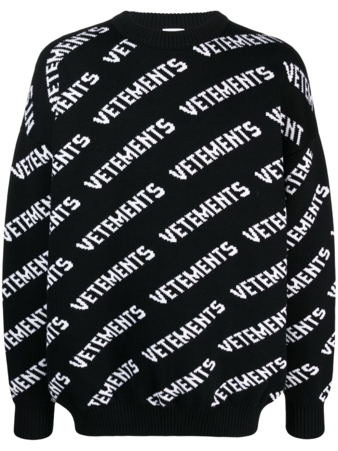 

VETEMENTS джемпер вязки интарсия, черный