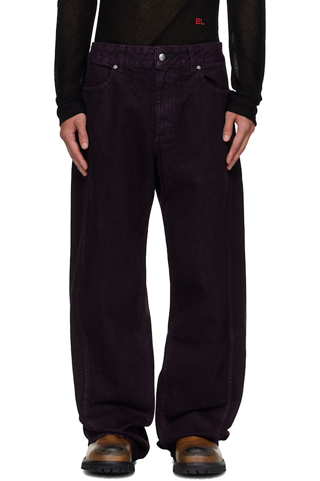 

Гибкие джинсы Eckhaus Latta, цвет amethyst