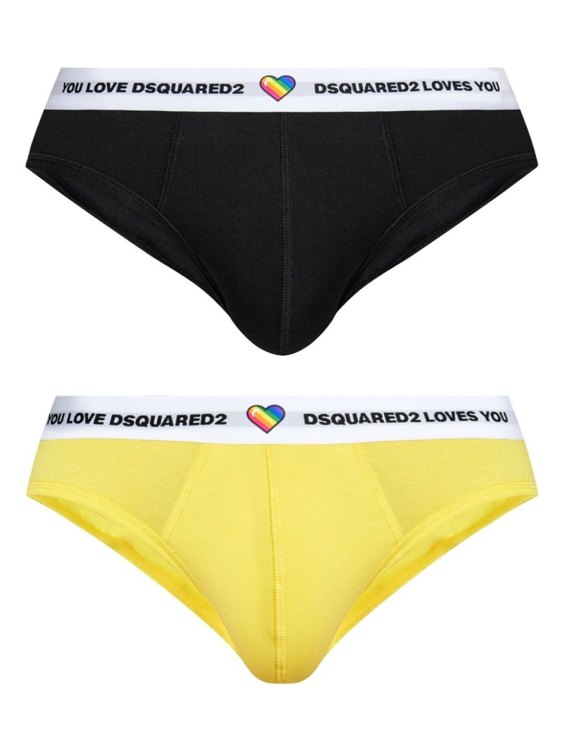 

DSQUARED2 комплект Pride из двух трусов-брифов, черный