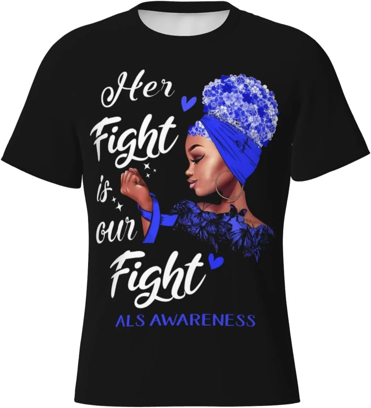 

Футболка Her Fight is Our Fight ALS Awareness NEzih
