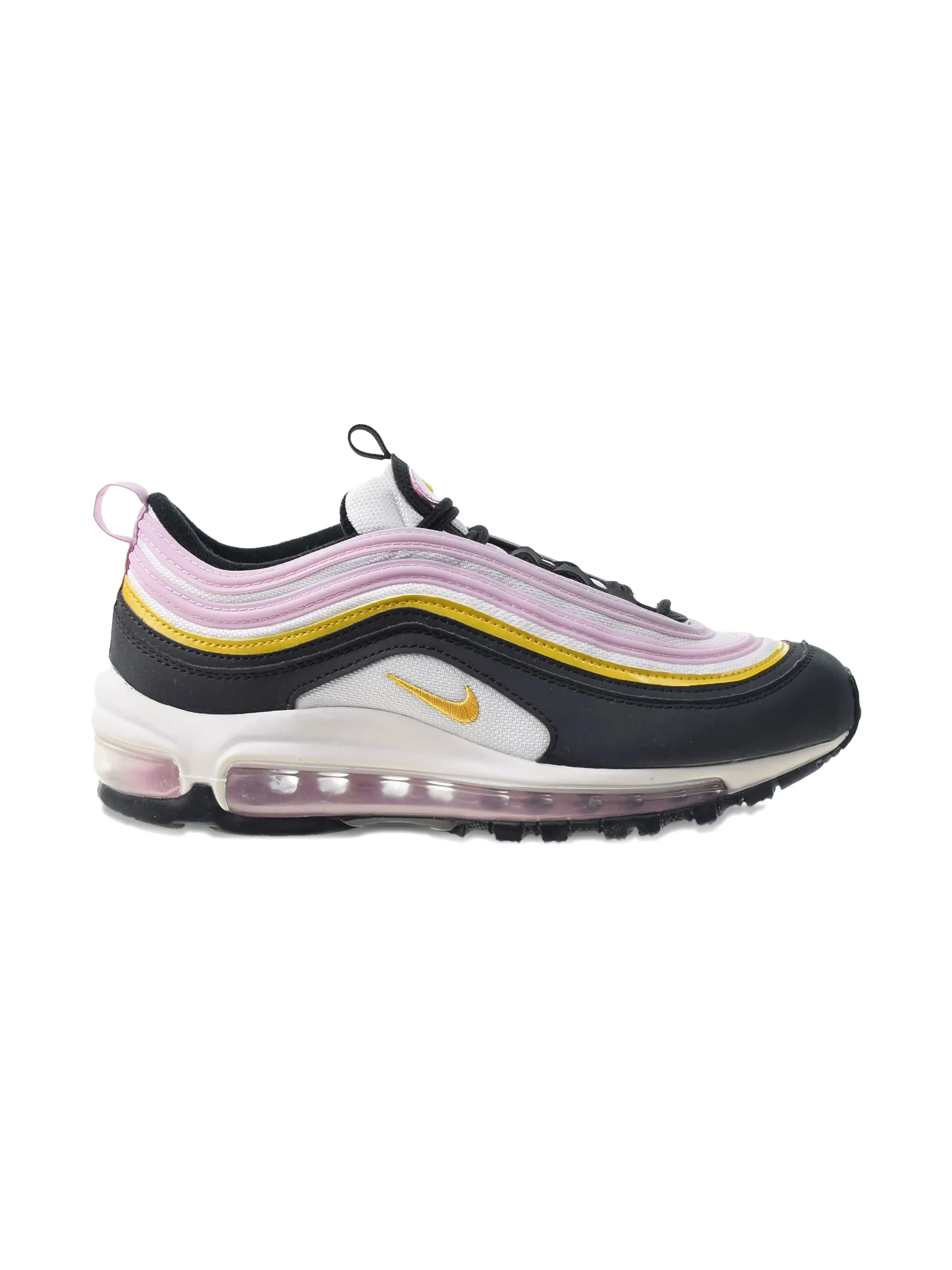 Кроссовки Air Max 97 Black/Dark Sulfur Nike Kids, розовый — фото 2
