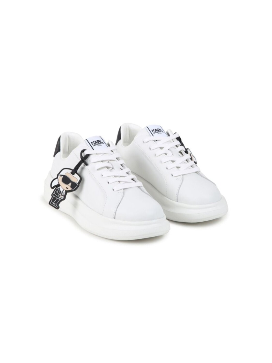 

Karl Lagerfeld Kids кожаные кеды, белый