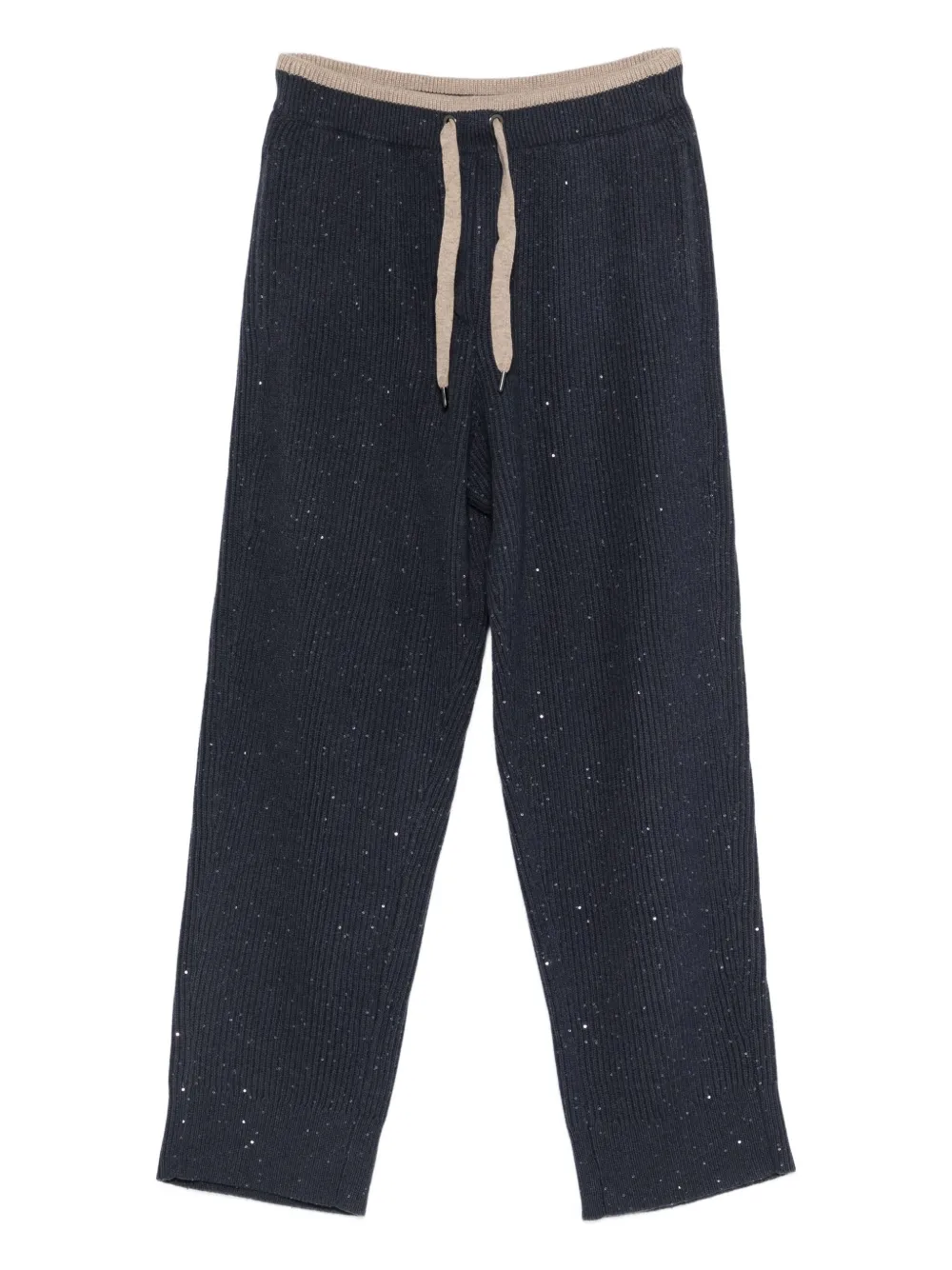 

Трикотажные спортивные брюки на шнурке Brunello Cucinelli, серый