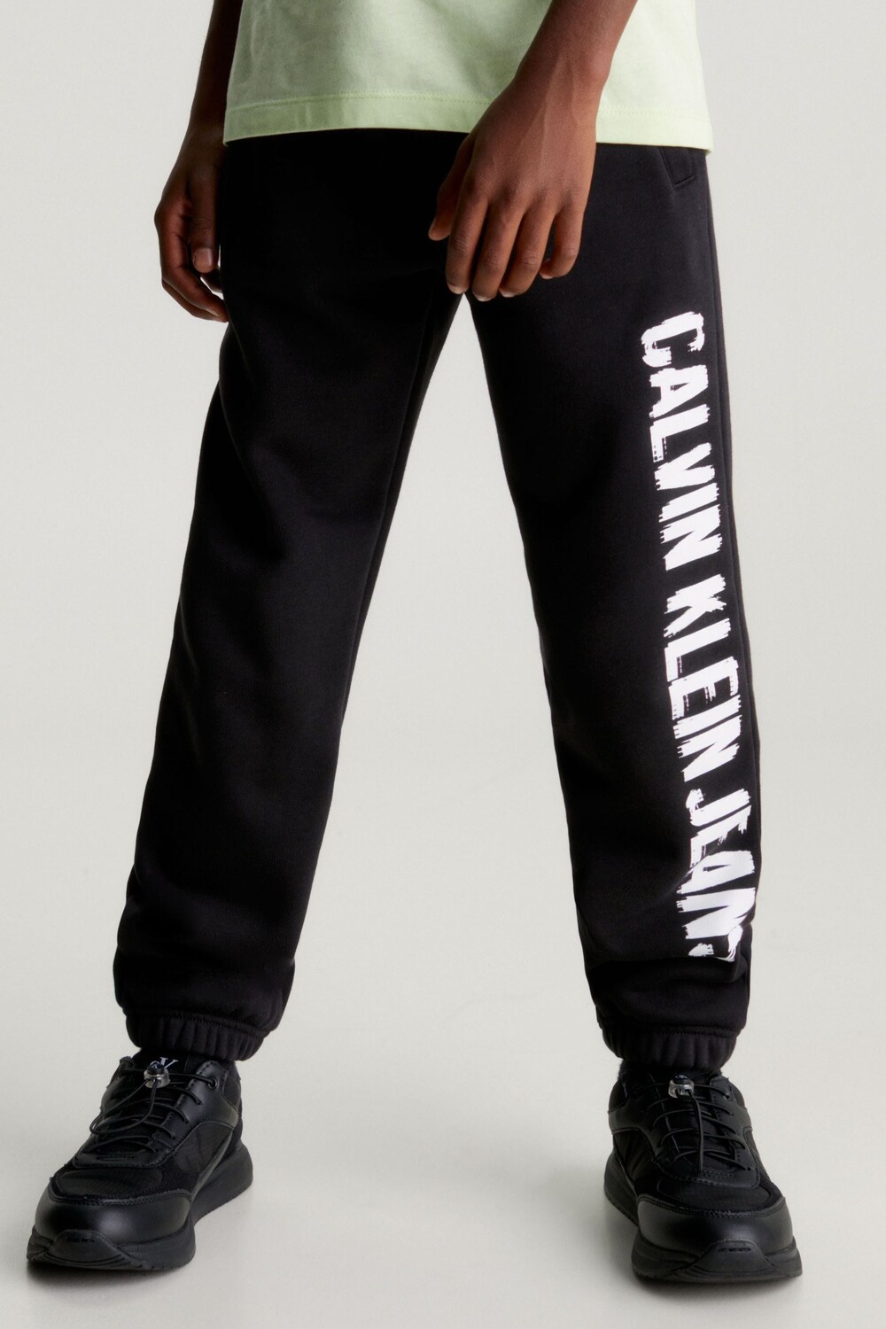 

Пиксельные джоггеры с логотипом Calvin Klein Jeans, черный