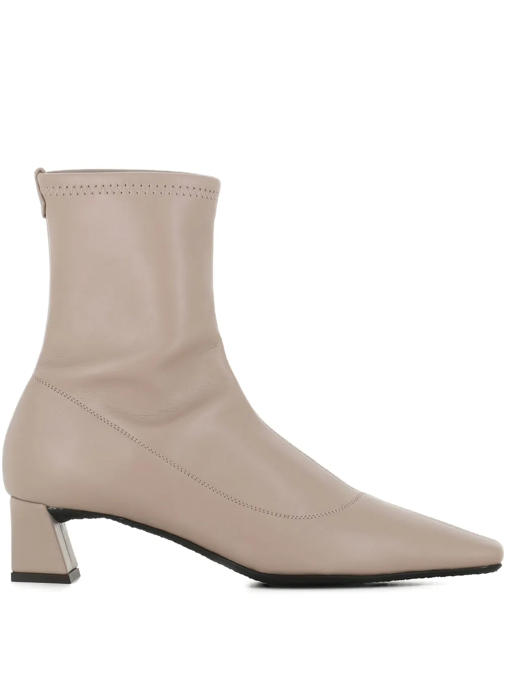 Ботинки с квадратным носком и блочным каблуком Giuseppe Zanotti, нейтральный