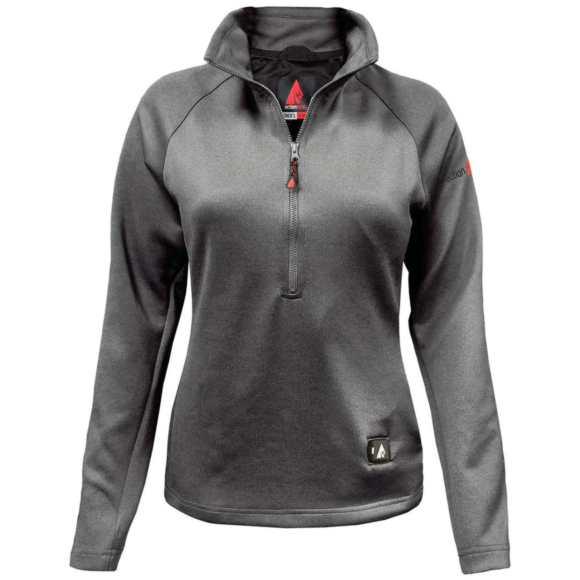 

Женская футболка-пуловер с подогревом на 5 В и молнией до половины длины. ActionHeat, Heather Grey, Серый, Женская футболка-пуловер с подогревом на 5 В и молнией до половины длины. ActionHeat, Heather Grey