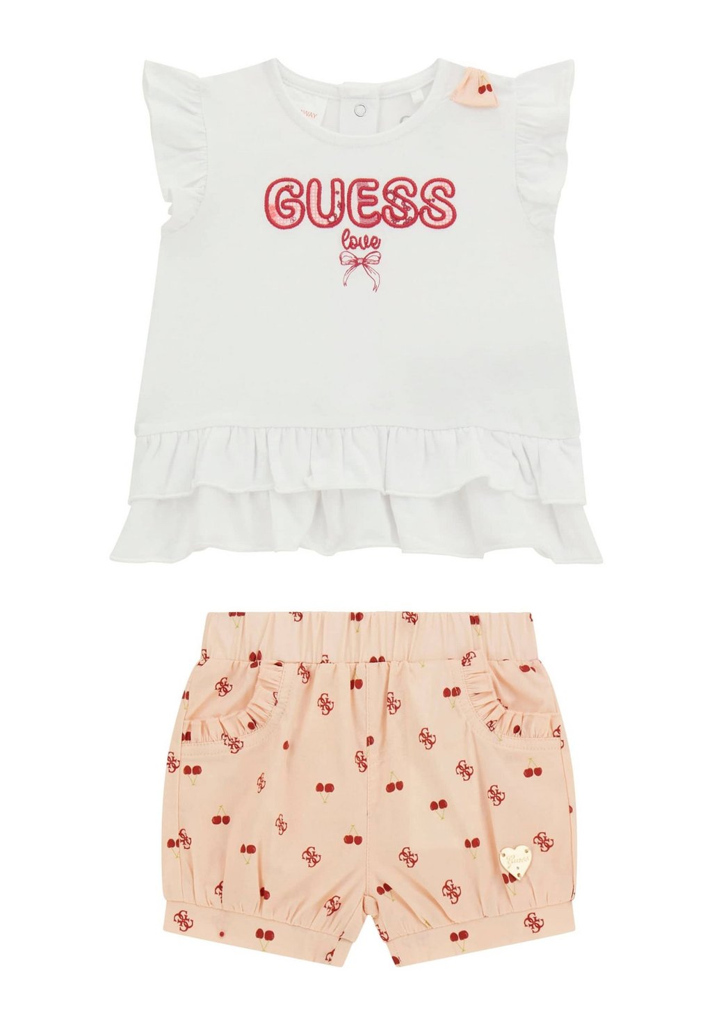 

Футболка с принтом SET Guess, белый