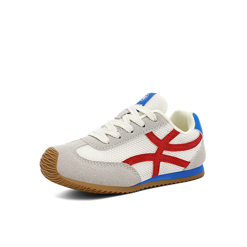 Кроссовки для скейтбординга Running Collection, устойчивые к истиранию, легкие, с амортизацией и противоскользящей подошвой, низкие, детские Jeep, бежевый синий красный — фото 3