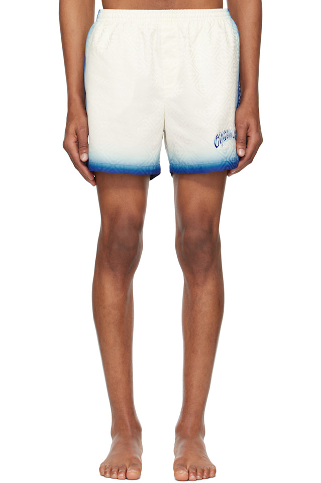 

Печатные жаккардовые плавки с монограммой Casablanca, синий