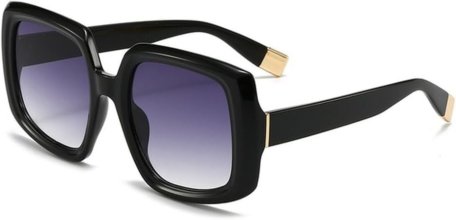 

Цветные солнцезащитные очки для женщин с градиентной оправой, для мужчин и для путешествий, мужские и женские, с защитой от УФ-излучения UV400, класса люкс LVTFCO, Black