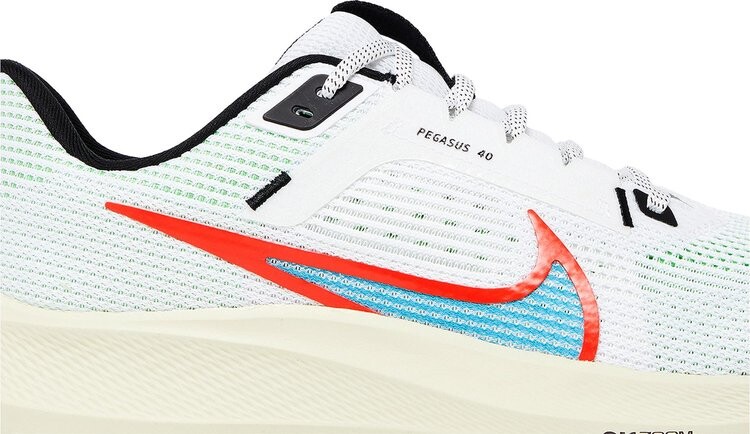 Кроссовки Air Zoom Pegasus 40 SE 'White Multi-Color Mismatch', белый — фото 2