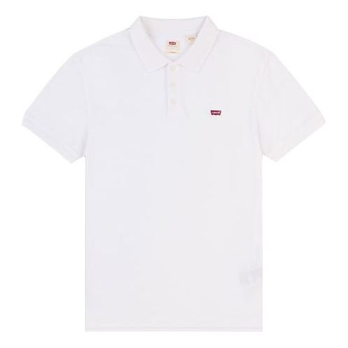 

Футболка men's red flag embroidered pure cotton short sleeve white polo shirt Levis, белый