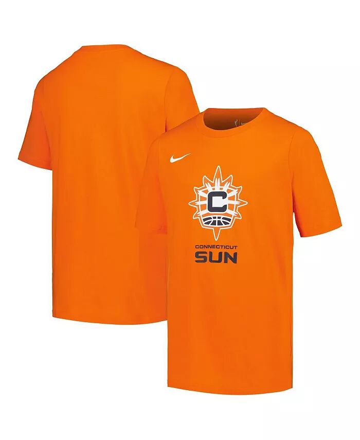 

Футболка с логотипом Orange Connecticut Sun Essential для больших мальчиков и девочек Nike