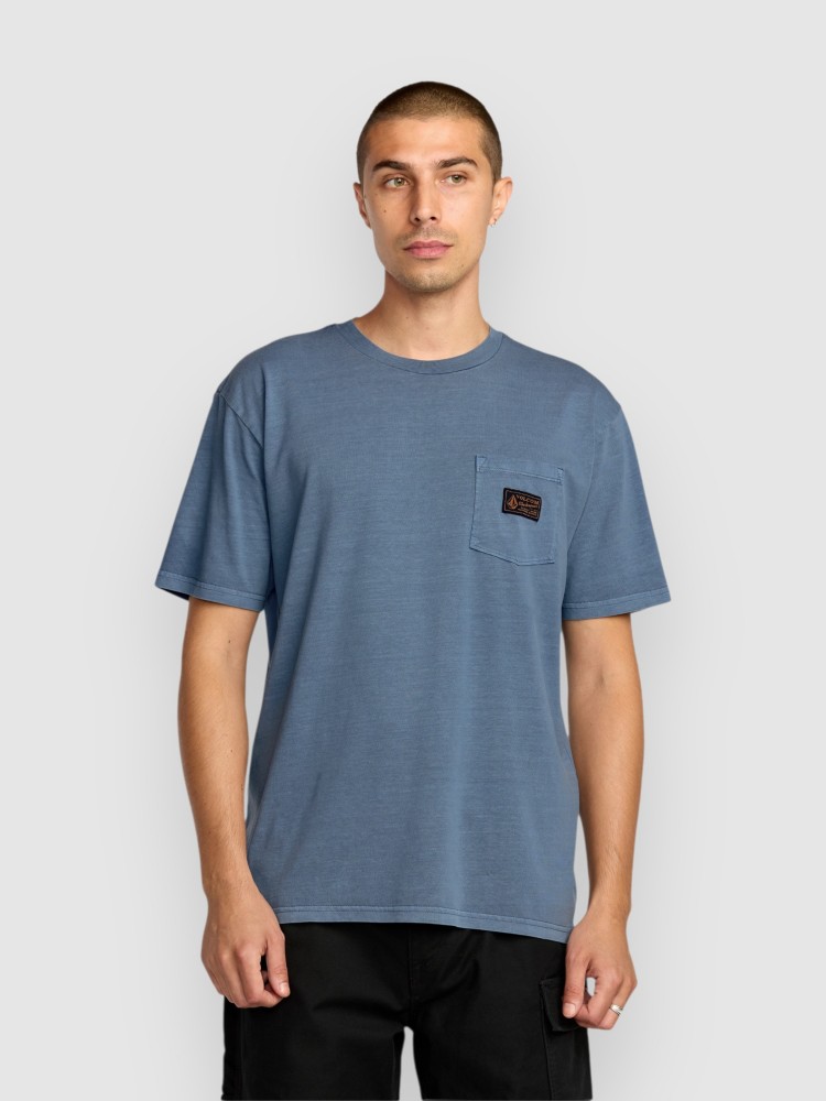 

Футболка Volcom Workwear Certified Pocket T-Shirt, blue wash