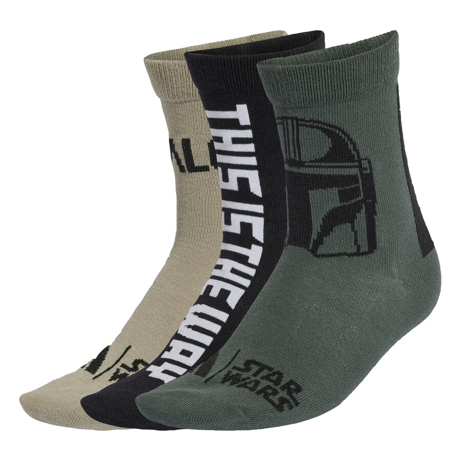 

Носки ADIDAS SPORTSWEAR Star Wars Mandalorian, цвет Green/Reed/Dark green/Black