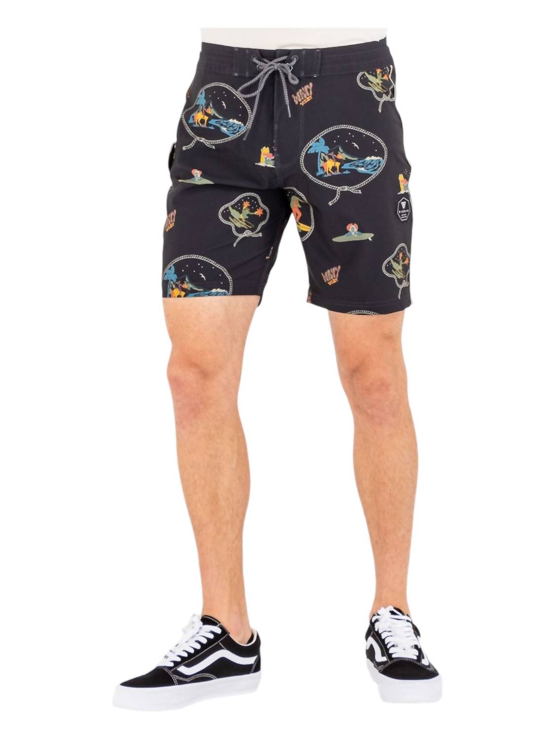 

Шорты для серфинга Soren Wavy West 17,5" черного цвета VISSLA