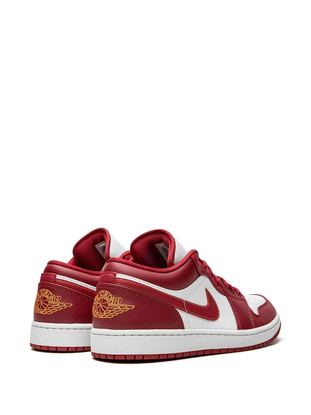 Кроссовки Air  1 Low Cardinal Red Jordan, красный — фото 3