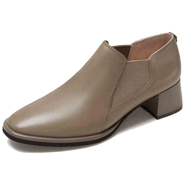 Ботинки челси длиной до щиколотки, 5 см, женские LE SAUNDA, Dark Umber Gray