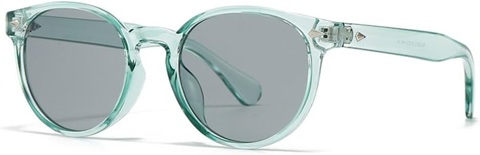 

Круглые солнцезащитные очки с градиентным переходом цвета для женщин и мужчин, защита от ультрафиолета UV400, в стиле панк, для активного отдыха, путешествий и бега, цвет C6, светло-зеленый UYPTK, C6 Light Green