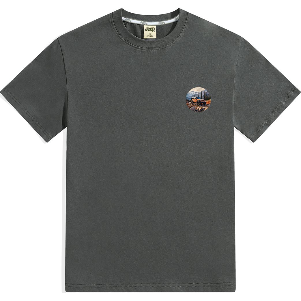 

Футболка Unisex Crew Neck Moderate Heavyweight Jeep, темно-серый