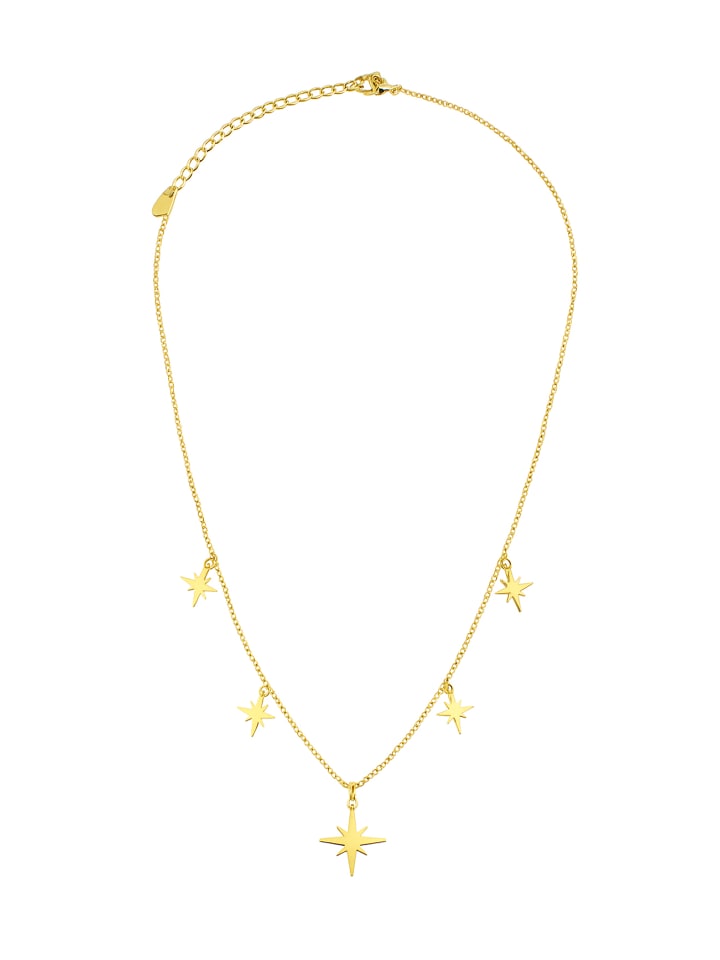 

ANELY Колье в виде звезды, нержавеющая сталь, 40 см, золото