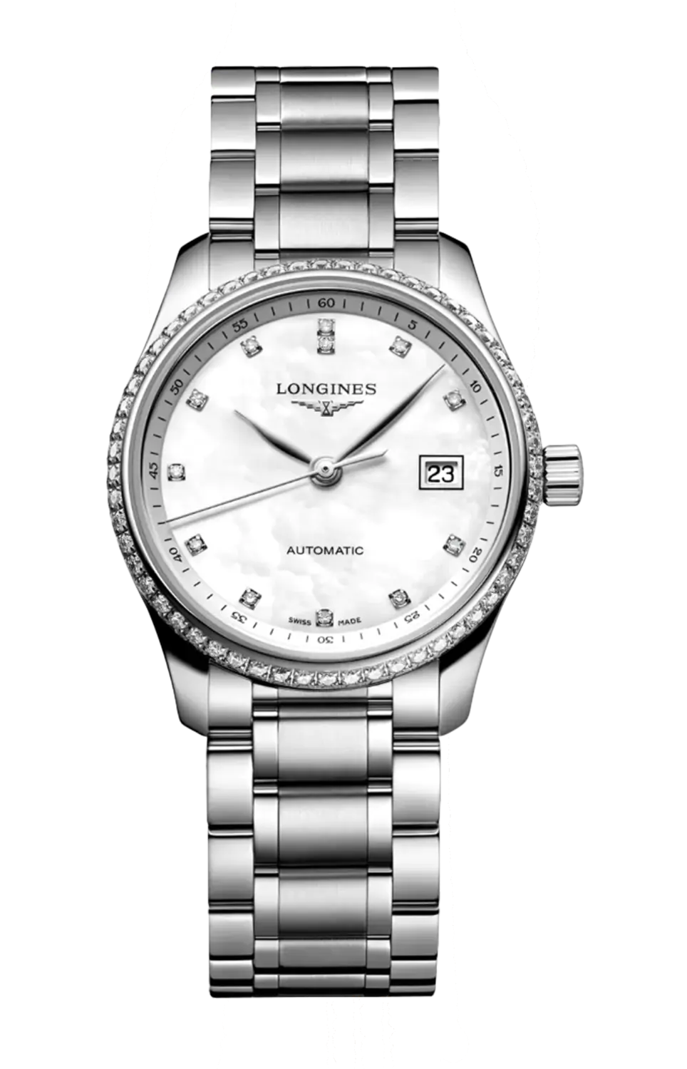 

Часы Longines Master collection с бриллиантами 25,50 мм