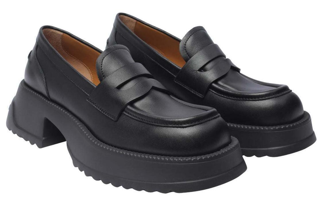 Слипоны на платформе женские MARNI, черные — фото 3