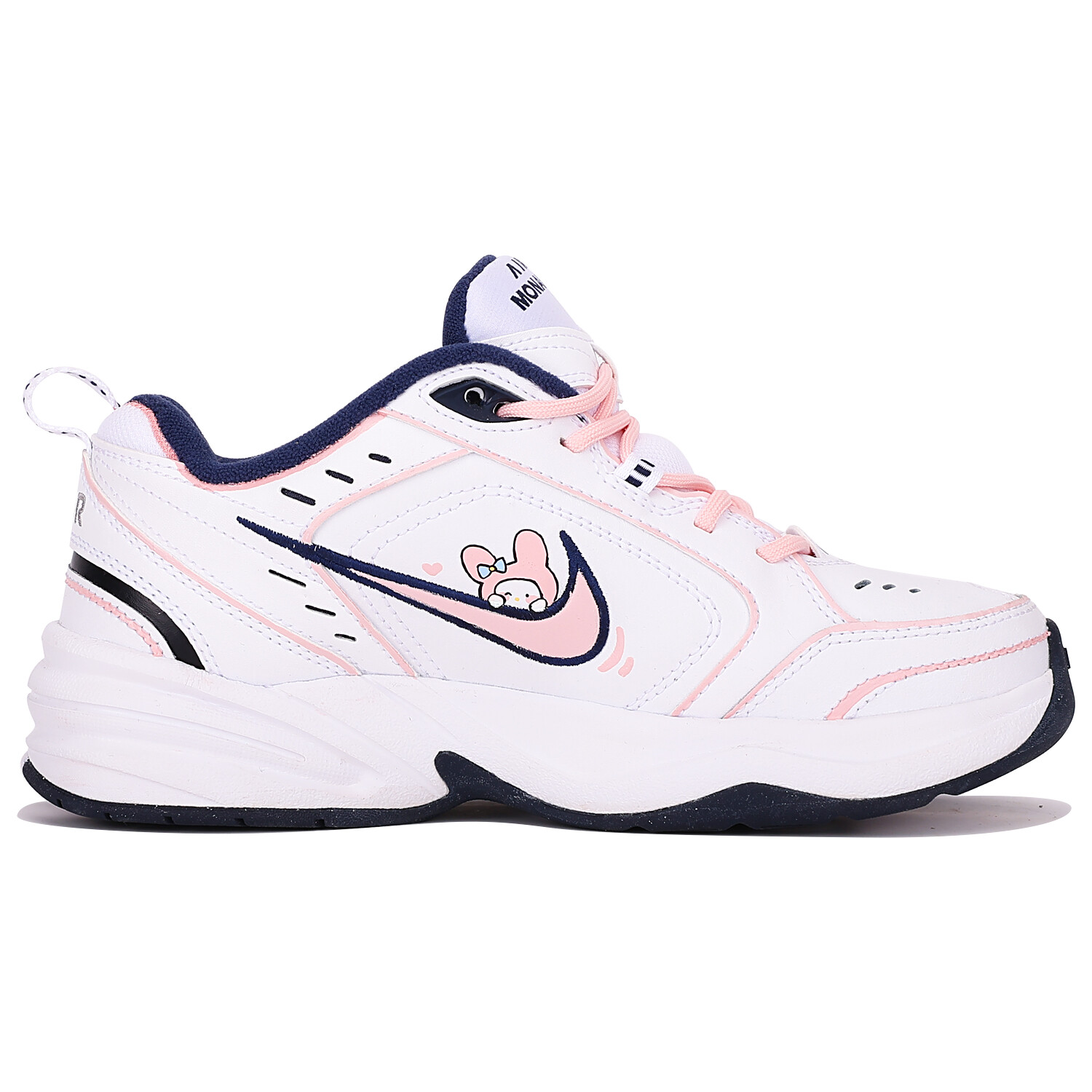

Кроссовки Air Monarch 4 Chunky унисекс с низким верхом, белый/розовый Nike