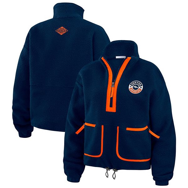 

Женская куртка-полузип navy denver broncos polar fleece Wear By Erin Andrews