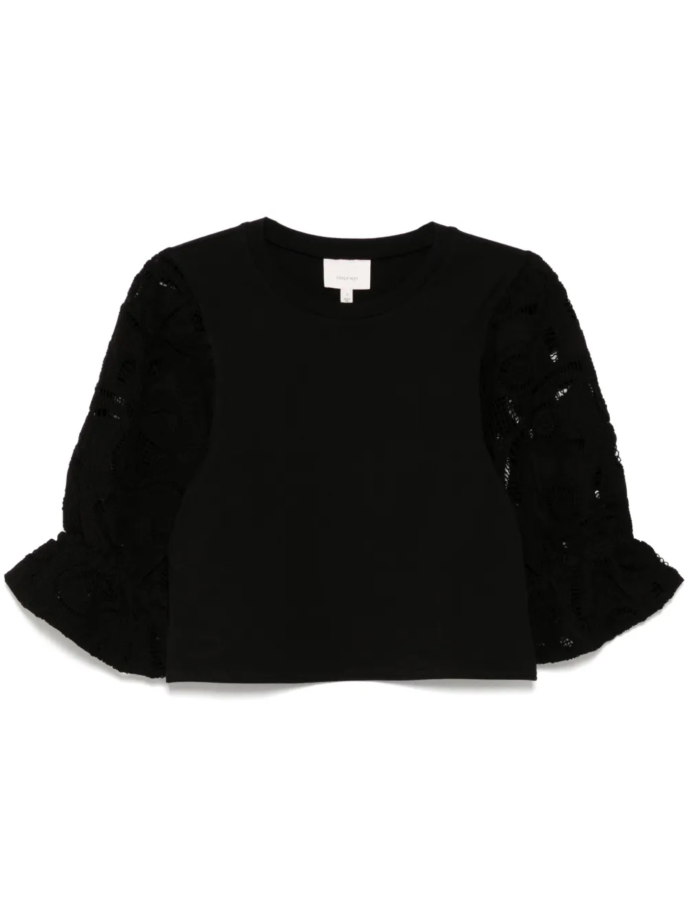 

Топ с вышитым узором пейсли Cinq A Sept, черный