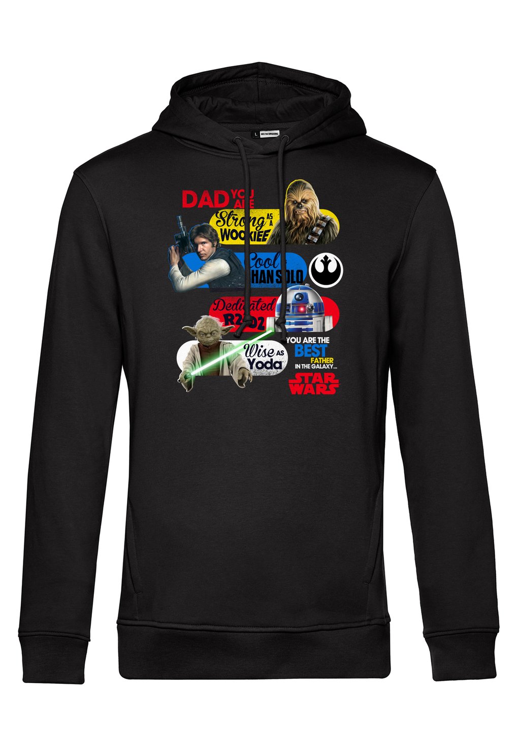 

Толстовка с капюшоном STAR WARS CLASSIC GALAXY DAD Star Wars, черный