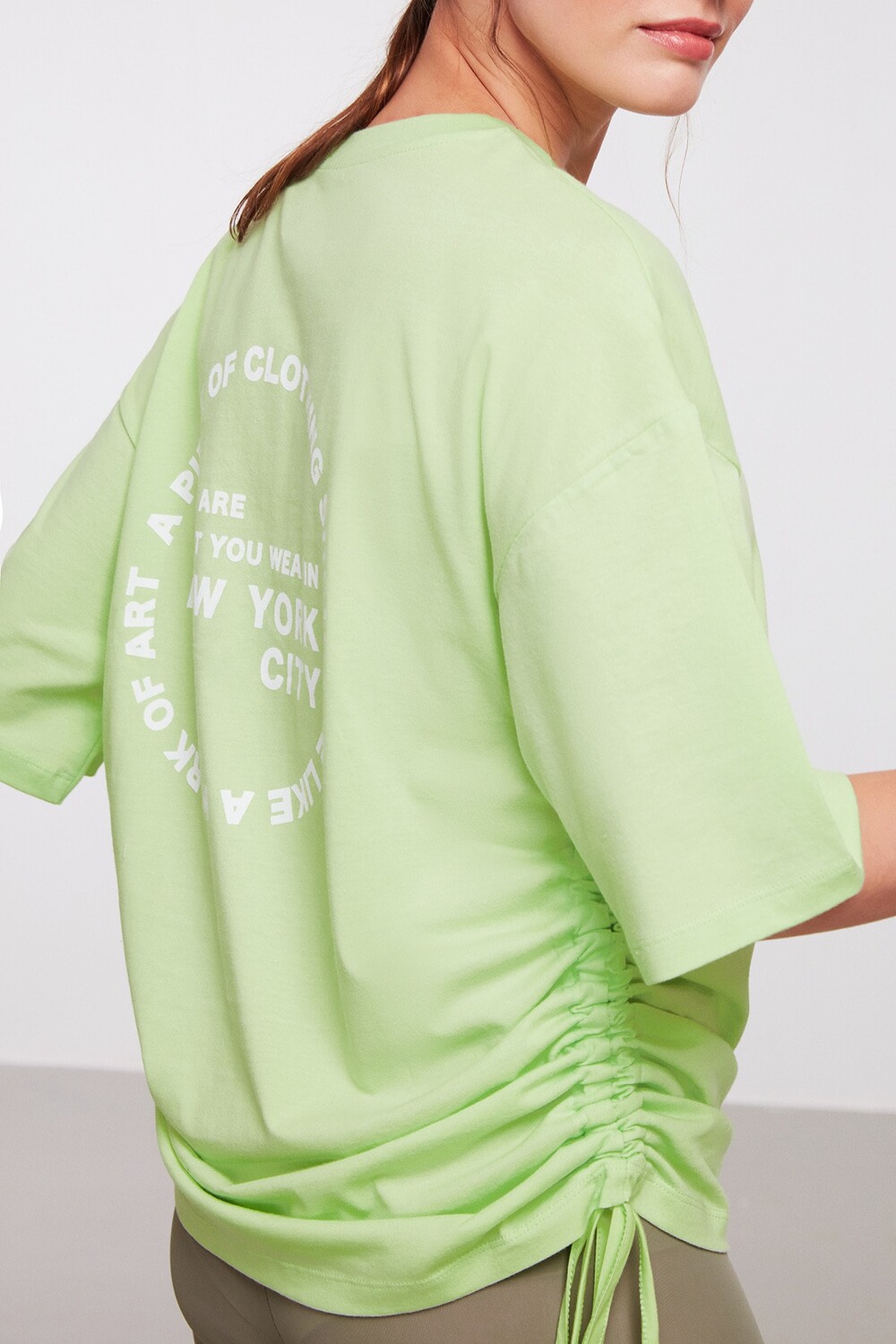 

Футболка Piece Oversize Светло-Зеленая GRIMELANGE, зеленый