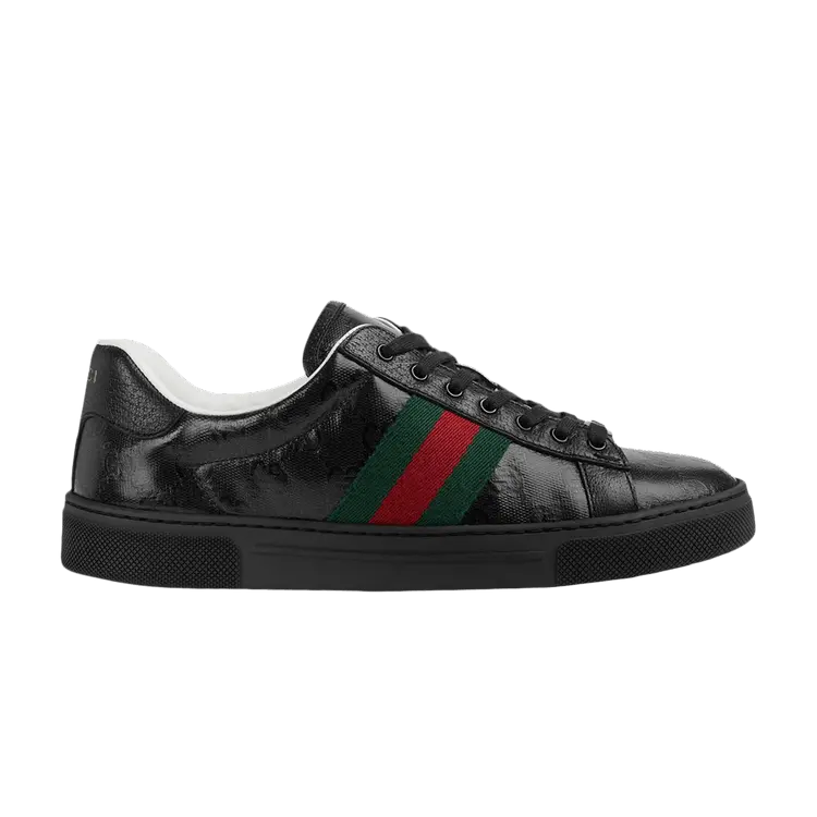 Кроссовки Gucci Gucci Wmns Ace 'GG Crystal Canvas - Black', черный