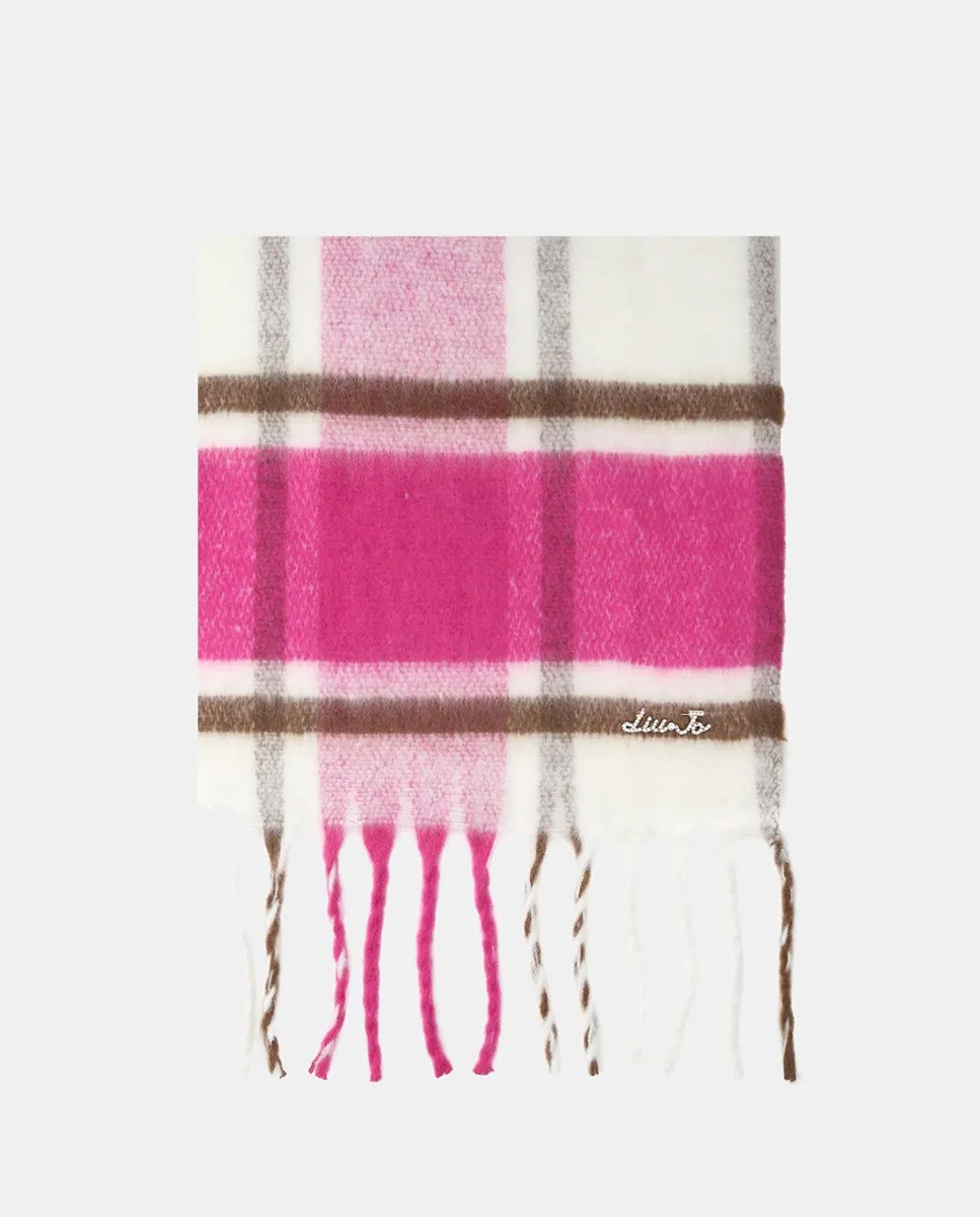 

Клетчатый шарф макси LIUJO, цвет Fucsia