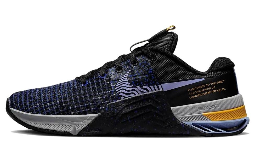 Nike Metcon 8 черный желтый желтый охра (женские)