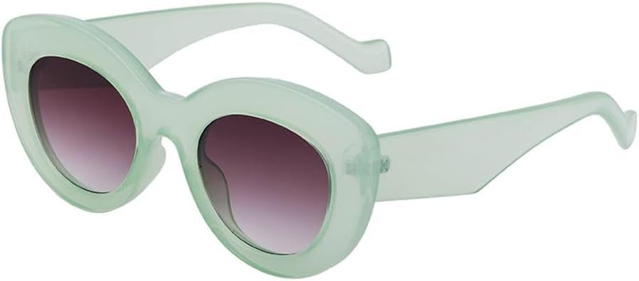 

Винтажные круглые солнцезащитные очки «кошачий глаз» для женщин, ретро-солнцезащитные очки «кошачий глаз» для женщин, модные солнцезащитные очки-бабочки WNCKSQ, C8greengray