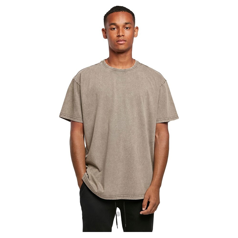 

Футболка Build Your Brand Acid Washed Heavy Oversized, бежевый