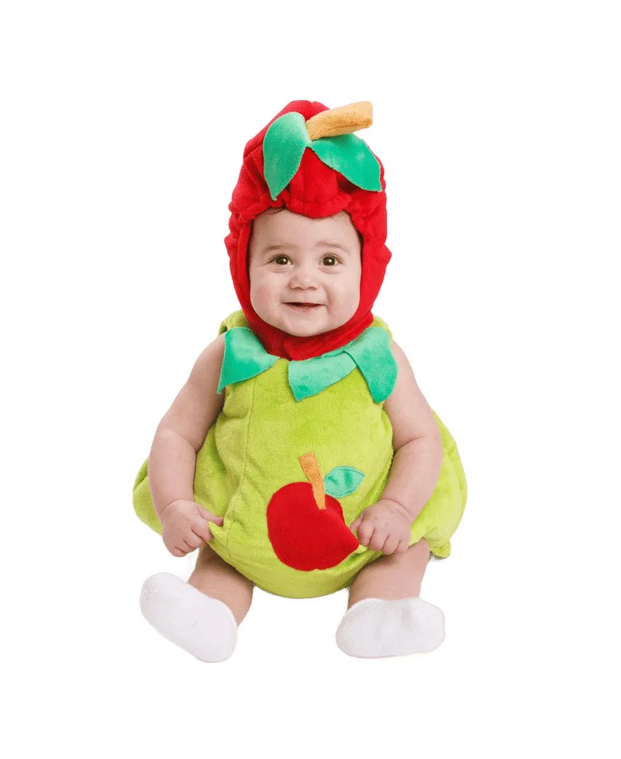 Костюм яблока для младенцев (мальчика и девочки) Dress Up America, зеленый