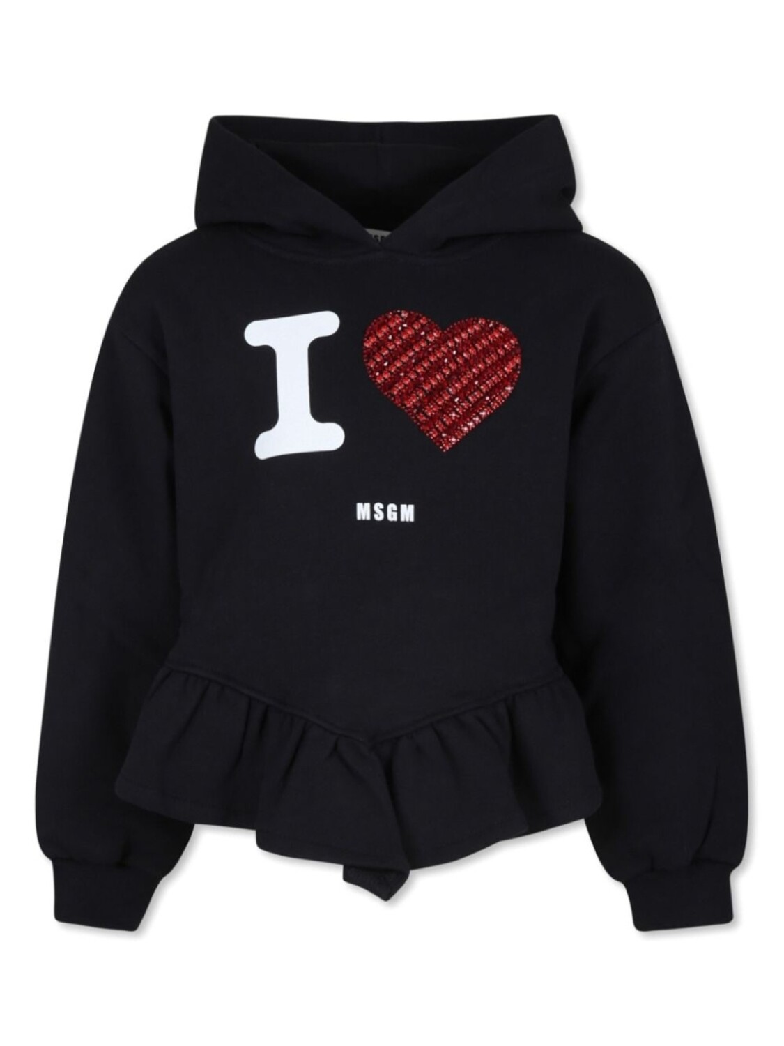 

MSGM Kids толстовка с логотипом, черный