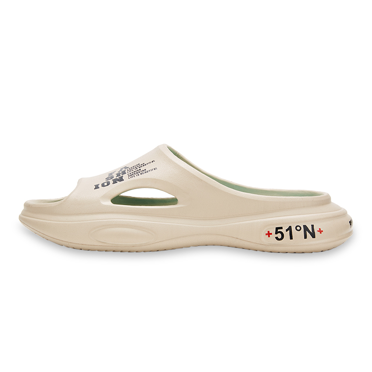 RUN MANNER ЭВА слайдеры унисекс бело-зеленые, цвет White Green — фото 3