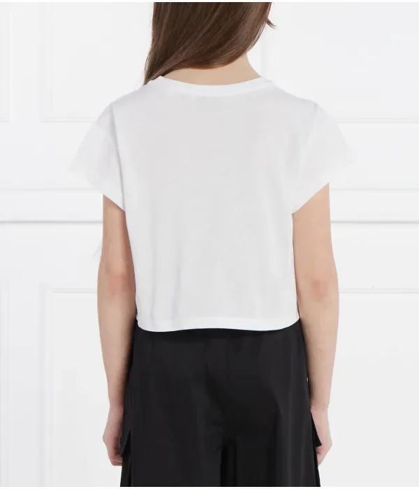 Футболка MAGLIA cropped fit Patrizia Pepe, белый — фото 4