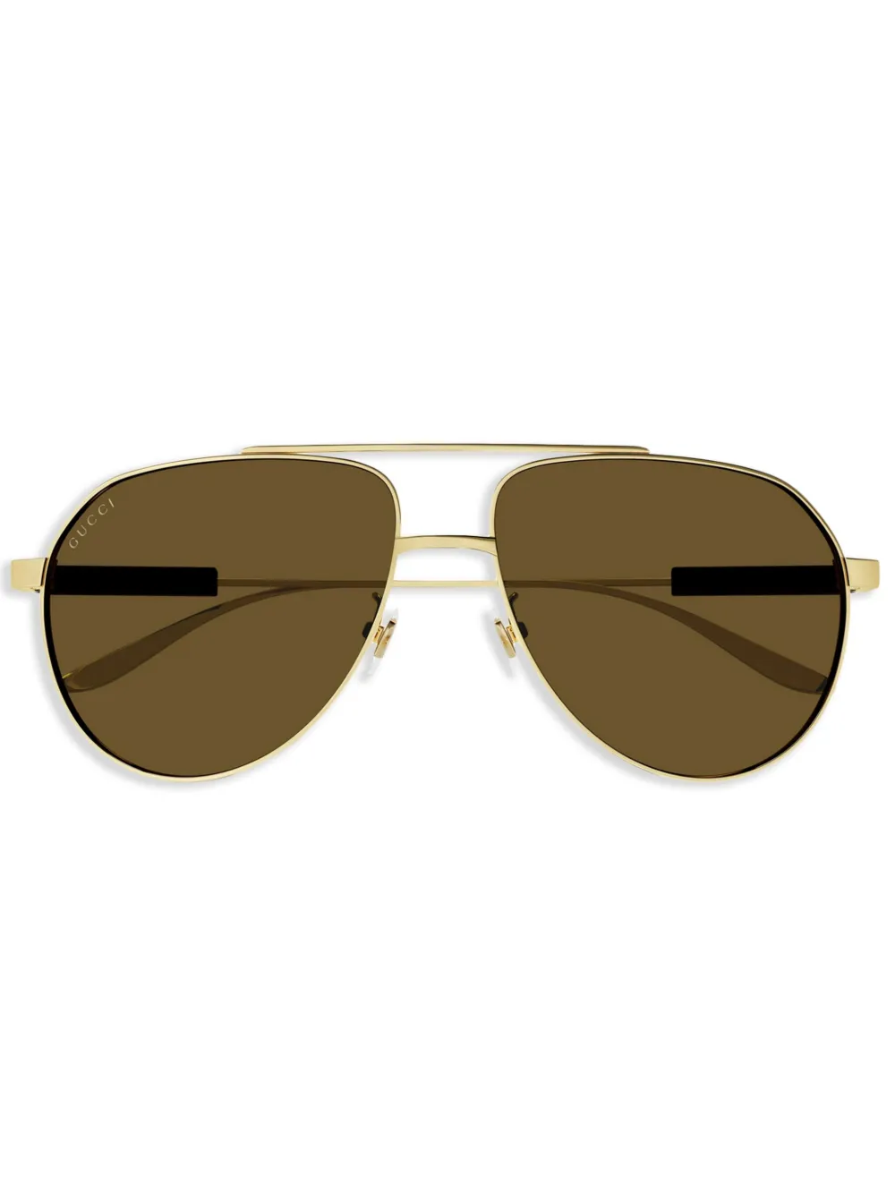 

Солнцезащитные очки-пилоты с логотипом Interlocking G Gucci Eyewear, золотой