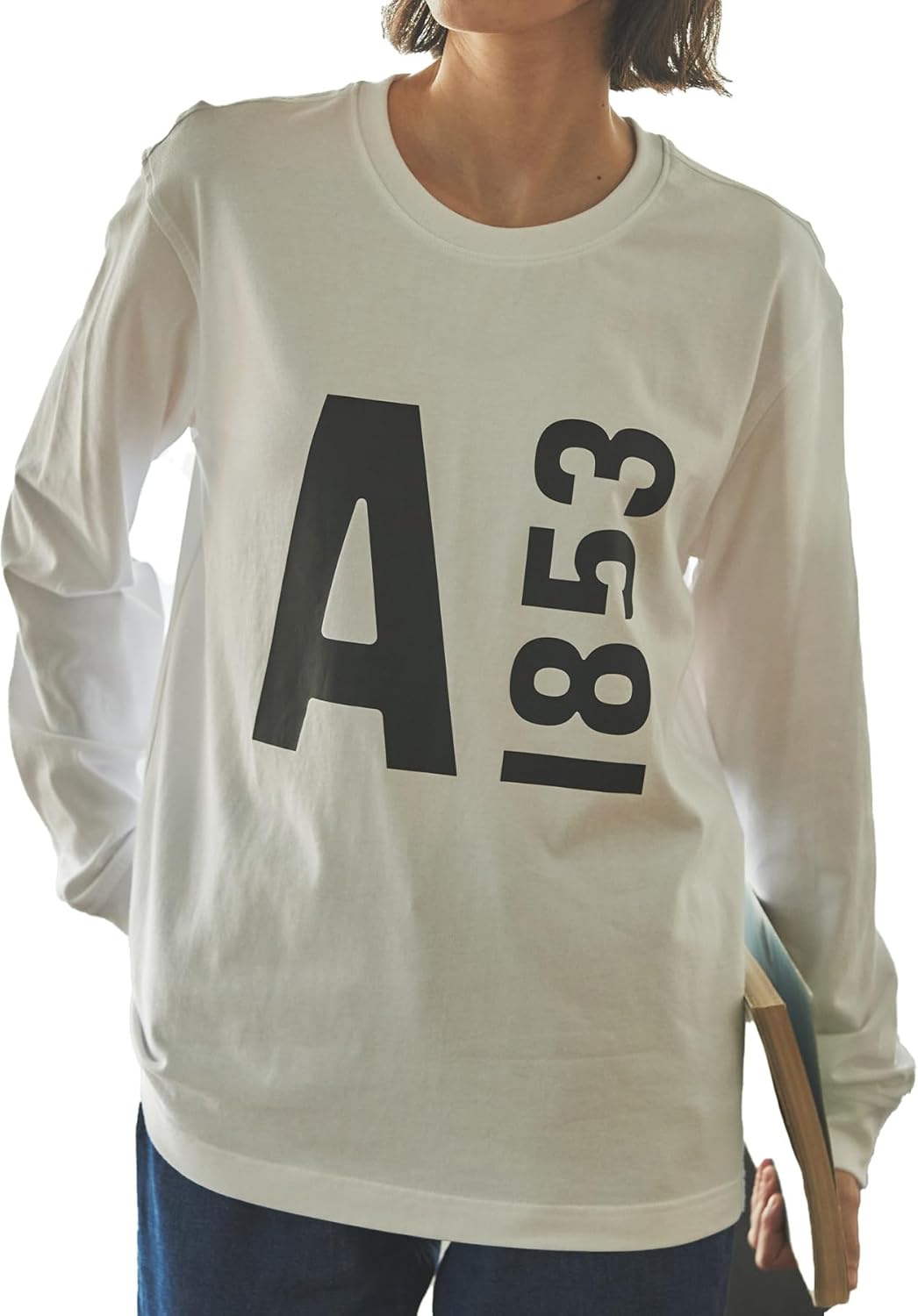 

Футболка с длинным рукавом из органического хлопка, унисекс, для взрослых Aigle, белый