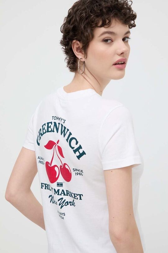 

Хлопковая футболка Tommy Jeans, белый